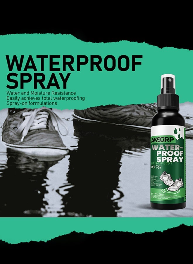 AKSGRP Shoe Protector Spray – Waterproof & Stain Repellent for Sneakers, Boots, Leather, Suede, Canvas & Fabric – Long-Lasting Shoe Waterproofing Spray - Image 3
